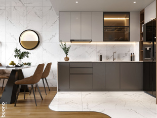 Керамогранит Buono Ceramica Marble Statuario Alba Glossy арт. M4400P (60x120) полированный